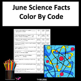 June Science Worksheet Color By Code Science Review- Fast Finishers