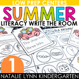 June Write the Room First Grade Literacy Centers Summer 1s