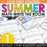 June Write the Room First Grade MATH Centers Summer Math C