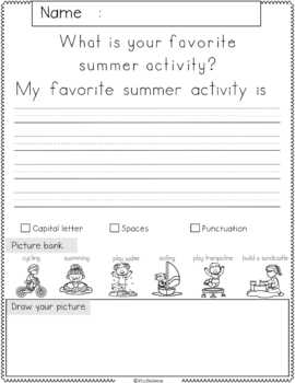 June Writing Activities by Miss Faleena | Teachers Pay Teachers