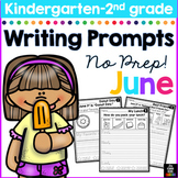 June Writing Prompts for Kindergarten to Second Grade