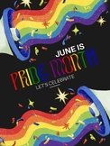 June is Pride Month Let's Celebrate Poster---PDF, PNG, JPG