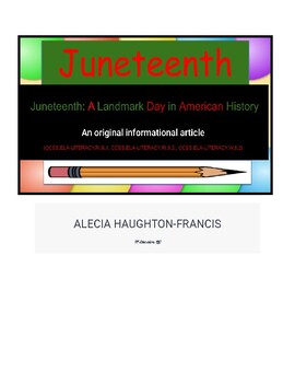 Preview of Juneteenth: A Landmark Day in American History