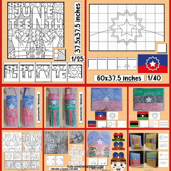 Preview of Juneteenth Activities Flag Craft African Bulletin Board Coloring Pages Windsock