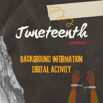 Preview of Juneteenth Background Info Digital Activity 