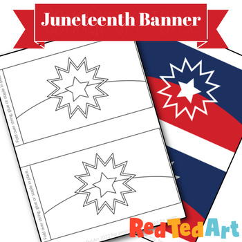 Preview of Juneteenth Banner (full color or black and white)