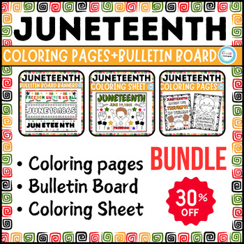 Preview of Juneteenth Bulletin Board Banners,Coloring pages,FREE coloring sheet activities