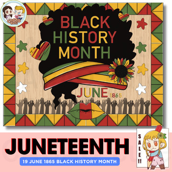 Preview of Juneteenth Bulletin Board, Freedom day, June1865 Bulletin Boards, June1865 Decor