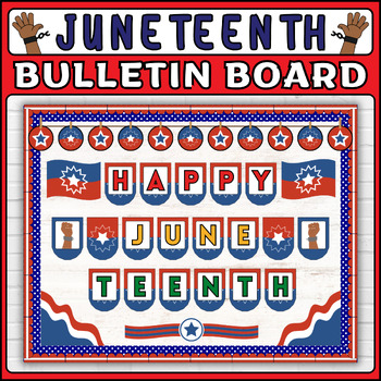 Preview of Juneteenth Bulletin Board or Door Decor | Juneteenth Day Banner Classroom Decor