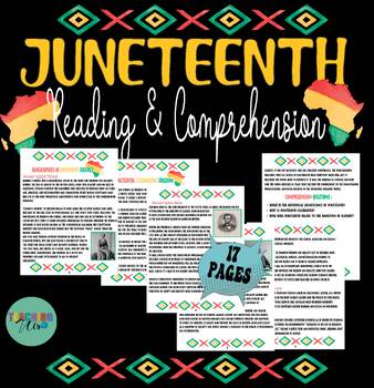 Preview of Juneteenth Celebration Reading and Comprehension| Juneteenth history passages