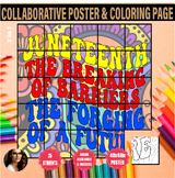 Juneteenth Collaborative Coloring Poster Activity Bulletin