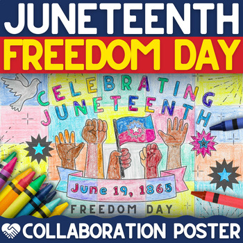 Preview of Juneteenth Collaborative Poster Activity | Freedom Day Juneteenth Bulletin Board