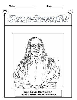 Preview of Juneteenth Coloring Page
