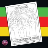 Juneteenth Coloring Page - Celebrate Freedom! poster