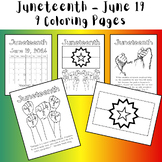 Juneteenth Coloring Pages (9 options) Summer Printable
