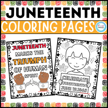 Preview of Juneteenth Coloring Pages for kids prek-6th grades, Juneteenth crafts&activities