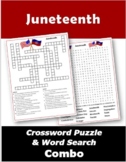 Juneteenth Crossword Puzzle & Word Search Combo