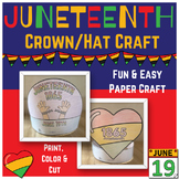 Juneteenth Crown/ Hat Craft Activity | Emancipation & Freedom Day