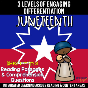 Preview of Juneteenth Differentiated Reading Passages & Questions