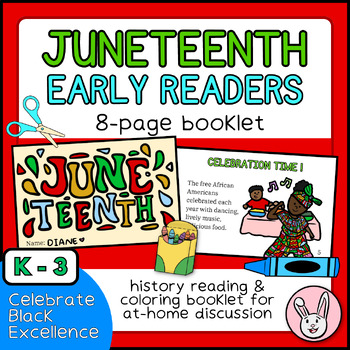 Preview of Juneteenth Early Readers Booklet - 8 pages | Freedom Day | Black History