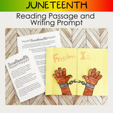 Juneteenth Elementary Reading Passage and Writing Activity