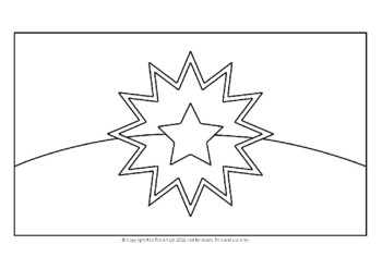 Preview of Juneteenth Flag Coloring Page (Free Resource)