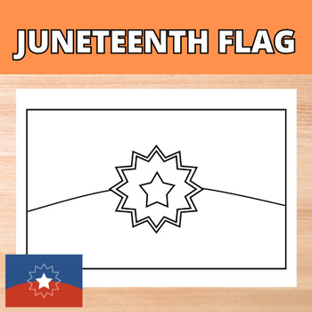 Preview of Juneteenth Flag Coloring Sheet
