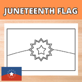 Juneteenth Flag Coloring Sheet