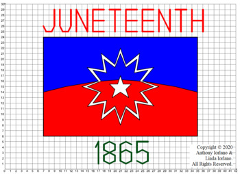 Preview of Juneteenth Flag Mystery Picture (Distance Learning)