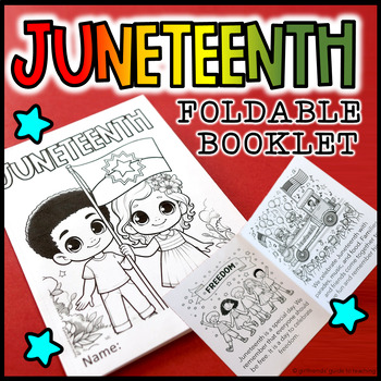 Preview of Juneteenth Foldable Booklets | No-Prep Printable Juneteenth Activity