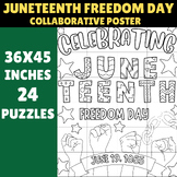 Juneteenth Freedom Day Collaborative Poster Activity | 36x