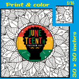 Juneteenth Freedom Day Coloring Poster Art Activity | Bull