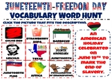 Juneteenth-Freedom Day Vocabulary Word Hunt