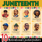 Juneteenth History Posters,Juneteenth Motivational Quotes 