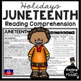 Juneteenth Informational Text Reading Comprehension Worksh