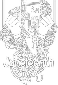 Preview of Juneteenth June 19th Freedom Day Coloring Pages