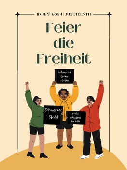Preview of Juneteenth Poster for German Class