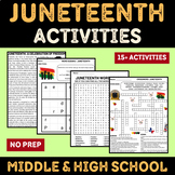 Juneteenth: Reading Passage and Activities Puzzles for Mid