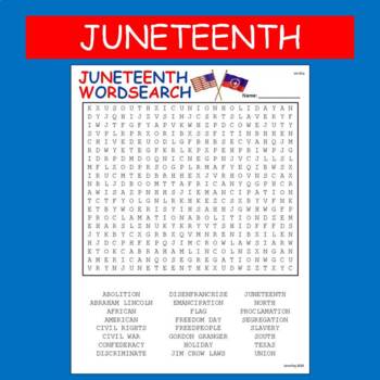 juneteenth word search by cosmo jack s technology resources tpt