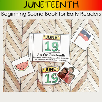 Preview of Juneteenth booklet for Early Readers - Kindergarten Juneteenth Book