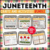 Juneteenth crafts&activities BUNDLE,coloring pages,bulleti