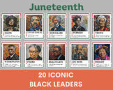 Juneteenth posters, Famous black leaders (20 posters), fam
