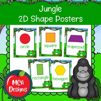 Preview of Jungle 2D Shape Posters
