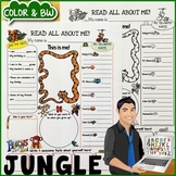 Jungle All About Me Worksheet {Dollar Deals Paper/Poster/Printable}