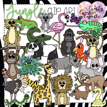 Preview of Jungle Animal Clip Art