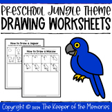 Jungle Animal Drawing Worksheets