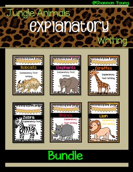 Preview of Jungle Animal Explanatory Text *BUNDLE*