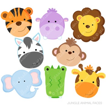 Jungle Animals Clipart Teaching Resources | TPT