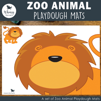 Zoo Animal Playdough Mats By Natural Little Learners Tpt