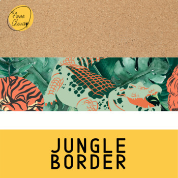 Jungle Animal Safari Tropical Printable Bulletin Board Border Classroom ...